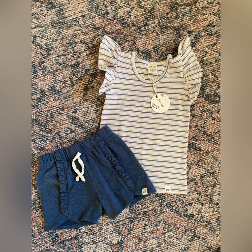 Lulu & Roo Top & Shorts Set
